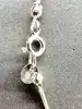 collier argent avec pendentif ours et pierres bleus t41cm argent 925 millième (22 ct) 4,85g
