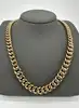 collier chaîne a.p.c. maille gourmette en laiton doré l52cm