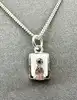 collier en argent maille gourmette avec pendentif l45cm argent 925 millième (22 ct) 3,51g