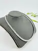 collier gourmette plate en acier inoxydable noir argenté