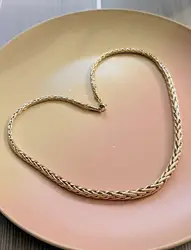 collier maille palmier en chute or 750 millième (18 ct) 21,20g