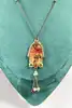 collier michal negrin main de fatma et fleurs