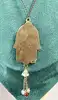 collier michal negrin main de fatma et fleurs