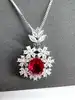 collier pendantif pierre rouge et oxydes