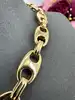 collier ras du cou grosse maille marine vermeil l40cm argent 925 millième (22 ct) 66,50g