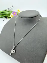 collier swarovski cadenas et clé avec cristaux
