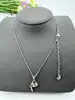 collier swarovski cadenas et clé avec cristaux