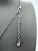 collier swarovski cadenas et clé avec cristaux