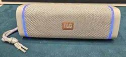 enceinte bluetooth portable t&g led rgb sans fil subwoofer puissant longue autonomie gris yonis
