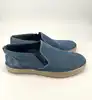 espadrilles / chaussures louis vuitton en denim damier bleu