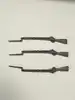 figurines en plomb soldats de la grande armée napoléonienne - 4 fusils avec baïonnettes