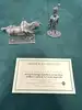 figurines en plomb soldats de la grande armée napoléonienne - cheval d'attelage d'artillerie avant droit, artilleur à pied de la g
