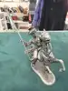 figurines en plomb soldats de la grande armée napoléonienne - cheval de mameluk, mameluk, drapeau russe porté par le mameluk