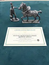 figurines en plomb soldats de la grande armée napoléonienne - cheval sous-verge de la forge de campagne, apprenti des cuirassiers