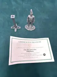 figurines en plomb soldats de la grande armée napoléonienne - chevalets porte-tête, ordonnance