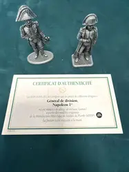 figurines en plomb soldats de la grande armée napoléonienne - general de division, napoléon 1er