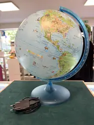 globe geographique lumineux - map monde 30 cm