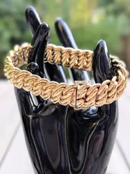 gross bracelet maille américain en or or 750 millième (18 ct) 50,45g