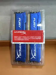 hyperx fury - ddr3 - kit - 8 go: 2 x 4 go - dimm 240 broches - 1600 mhz / pc3 - 12800 - cl10 - 1.5 v - mémoire sans tampon - non e