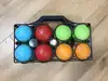 jeu de pétanque - 8 boules en plastique - jeu d'extérieur