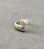 kenzo bague argent avec fleurs incrustées de couleur crème t52 argent 925 millième (22 ct) 10,41g