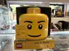 lego head sort and store conteneur de rangement et de tri pour lego en forme de tête