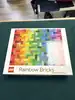 lego rainbow bricks 1000 piece puzzle, heroes