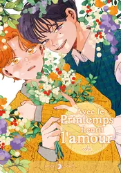 livre avec le printemps fleurit l'amour