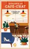 livre bienvenue au café - chat
