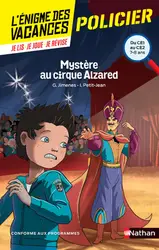 livre l'énigme des vacances du ce1 au ce2 mystère au cirque alzared