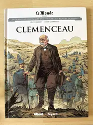 livre le monde volume 18 - clemenceau - les grands personnages de l'histoire en bandes dessinées