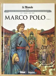livre le monde volume 22 - marco polo tome 2 - les grands personnages de l'histoire en bandes dessinées