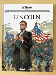 livre le monde volume 34 - lincoln - les grands personnages de l'histoire en bandes dessinées