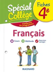 livre spécial collège fiches français 4e