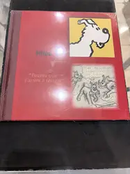 livre tintin monographique milou "pourvu que j'arrive à temps !"