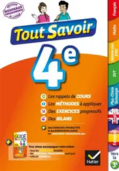 livre tout savoir 4e nouveau programme - tout en un