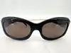 lunettes de soleil chanel 5127-b camélia strass monture noire et verres marron