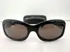 lunettes de soleil chanel 5127-b camélia strass monture noire et verres marron