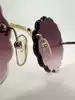 lunettes de soleil chloé rosie ce142s monture dorée et verres violet dégradé