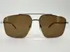 lunettes de soleil gucci gg0941s-003 en métal doré et verres marrons
