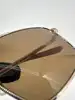 lunettes de soleil gucci gg0941s-003 en métal doré et verres marrons