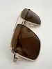 lunettes de soleil gucci gg0941s-003 en métal doré et verres marrons
