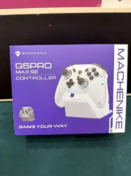 manettes de jeu machenike g5pro max se avec station de charge, joysticks à effet hall en option, gâchettes, éclairage rgb, manette