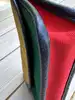 mini pochette longchamp en toile jaune verte et rouge, et la doublure en cuir