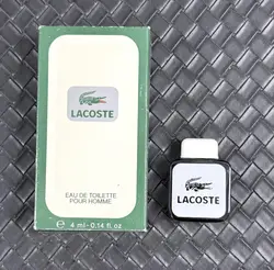 miniature eau de toilette lacoste pour homme 4ml