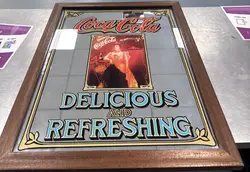 miroir cadre coca cola