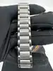 montre baume & mercier linea 65616 avec une lunette ornée de diamants et mouvement quartz, bracelet en acier