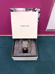 montre cerruti 1881 gq00849 noir et dorée