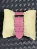 montre guess paisley quartz bracelet en cuir rose