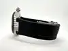 montre mauboussin kab femme mouvement quartz en acier, diamants et silicone noir 9609100-590